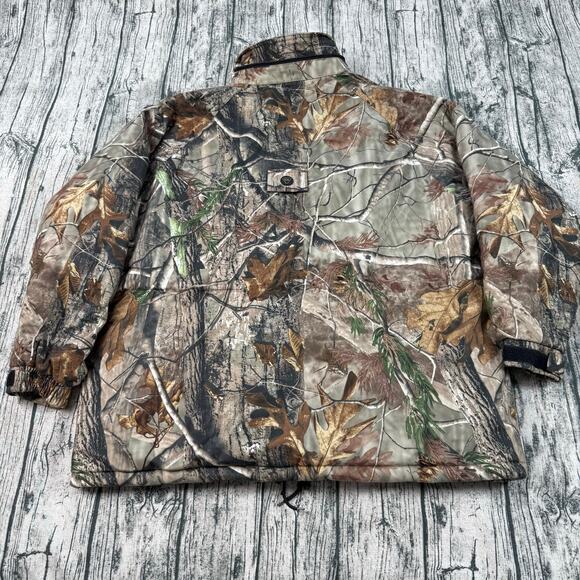 10X Real tree Camo Insulated Jacket Mens XL Brown Hunting Outdoor Cold Weather - Picture 5 of 8
